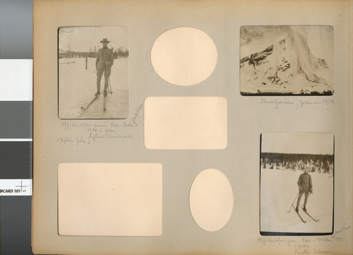 Text i fotoalbum: "Tännforsen, februari 1914".