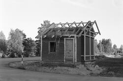 Hornesund holdeplass på nedlagte Setesdalsbanen under demont