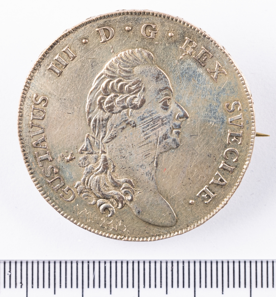 Mynt, Sverige, 1 riksdaler, 3 daler s.m, 1791.