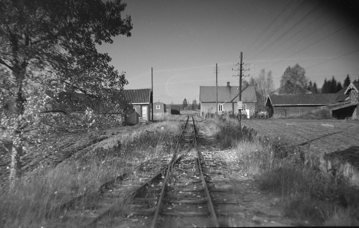 Ved Mork stasjon på den nedlagte Aurskog-Hølandbanen