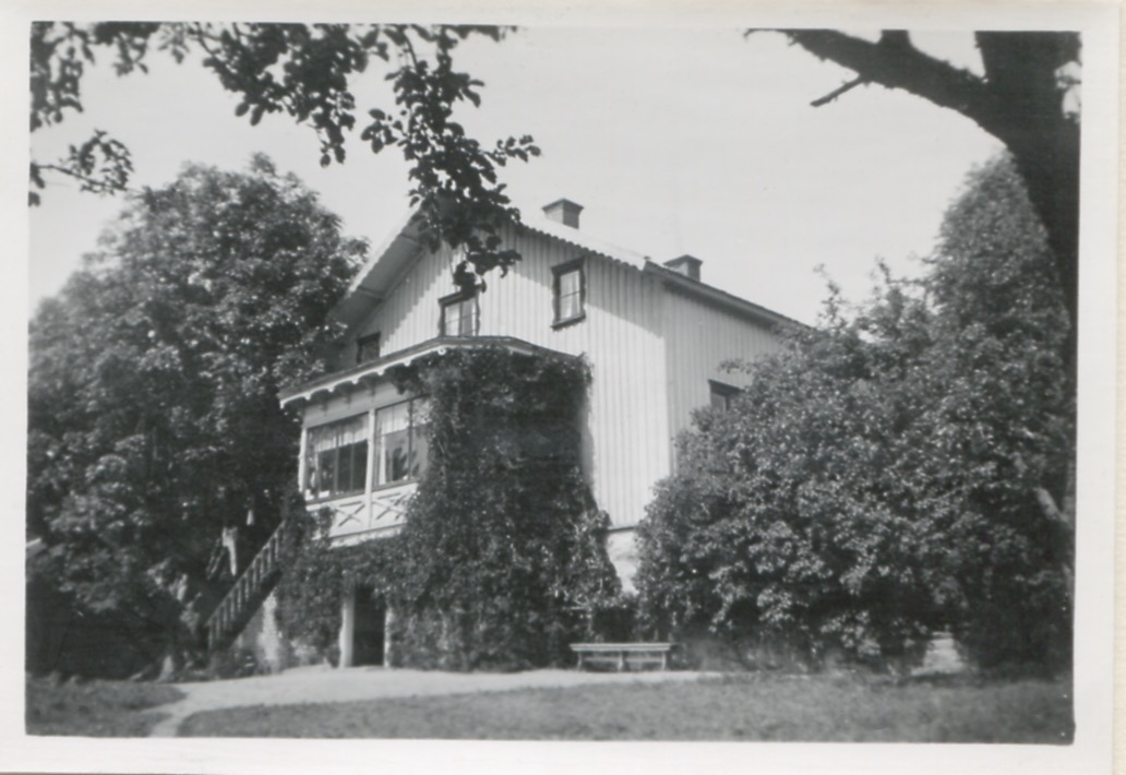 Bostadshus och veranda, "Sandbergs" Sagered 3:3 1950-tal.