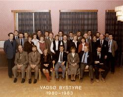 Vadsø bystyre 1980-1983. På bildet ser vi; nr 1 Fredrik Fred