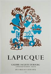 Lapicque Galerie Jacques Dubourg 1972 [Utstillingsplakat]