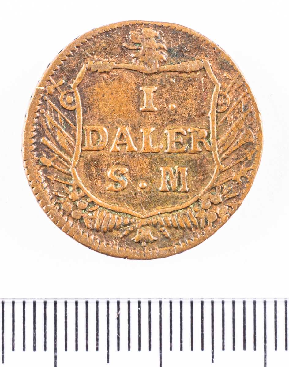 Mynt, Sverige, 1 Daler s.m. 1717.