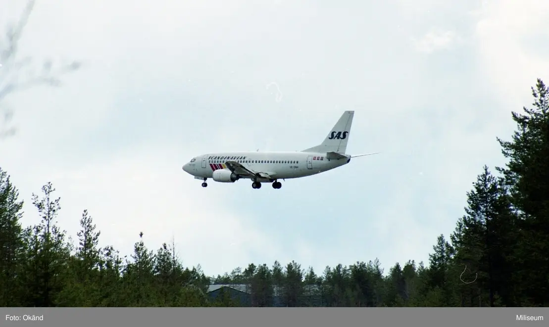 SAS flygplan. - Miliseum / DigitaltMuseum