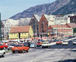 Fisketorget i Bergen på midten av 1980-tallet.