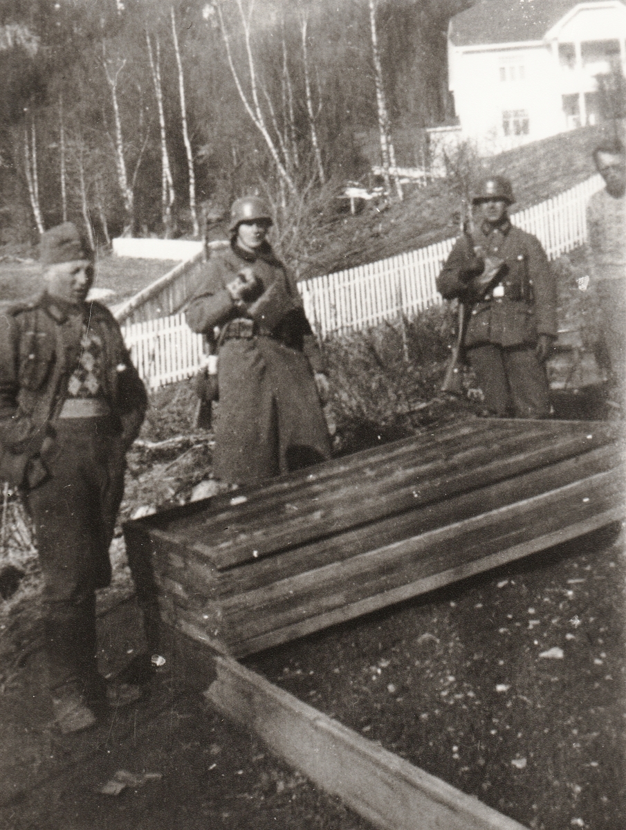 Tyske soldater i nærleiken av Fagernes.