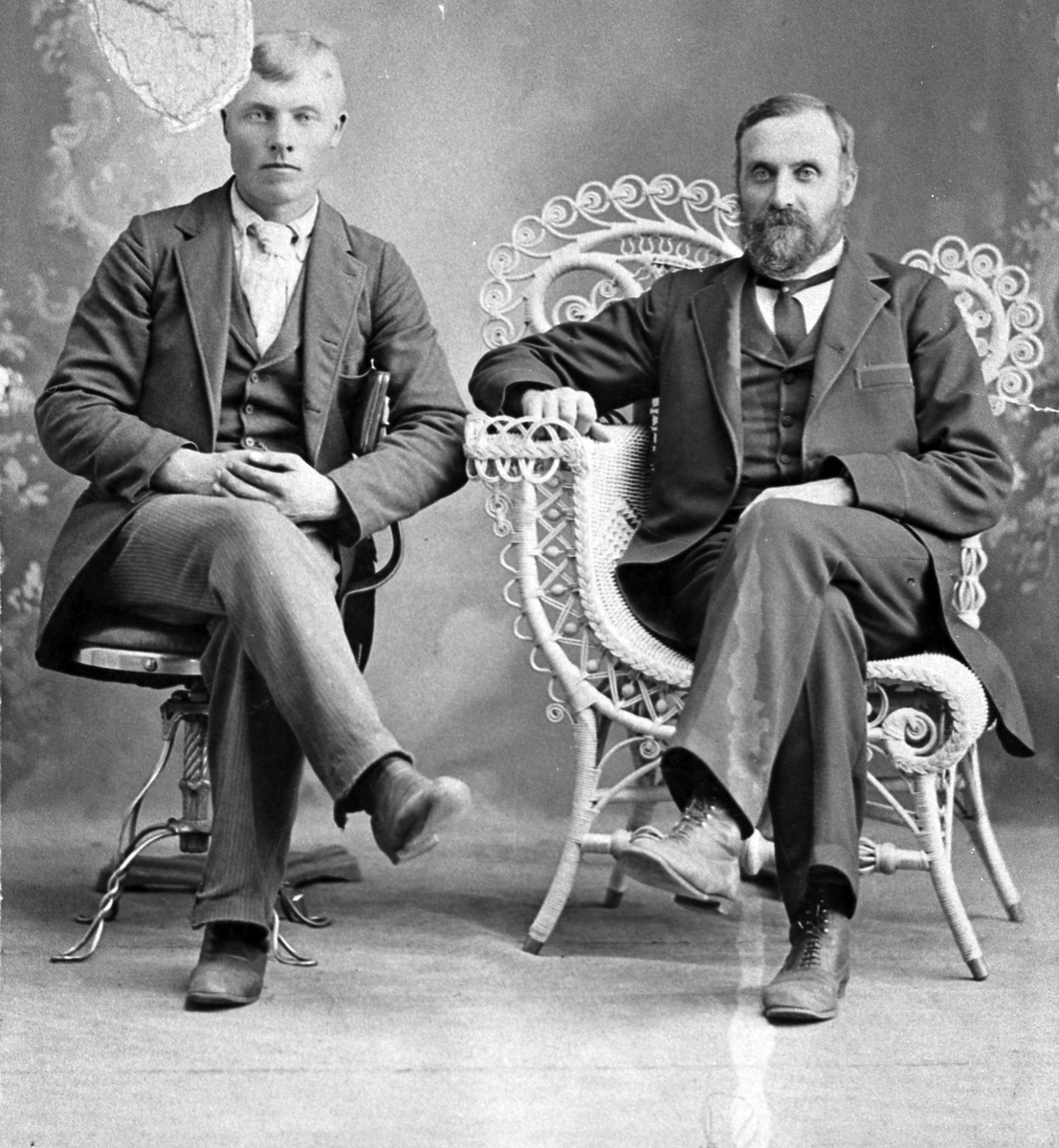 Kristoffer Kvale og hans onkel Thomas Lajord.
