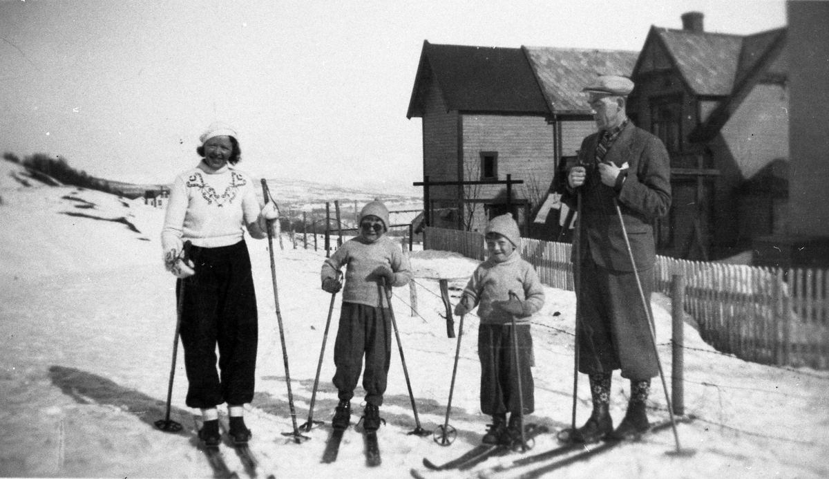 Frå venstre: Anna, Arne, Sverre og Johannes Havro