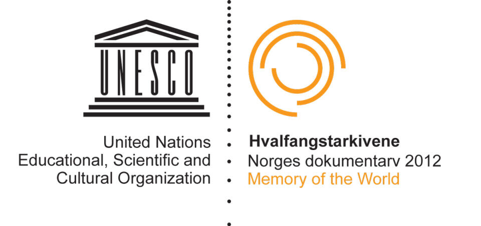 logo som viser at Hvalfangstarkivene er del av Norges dokumentarv (Foto/Photo)