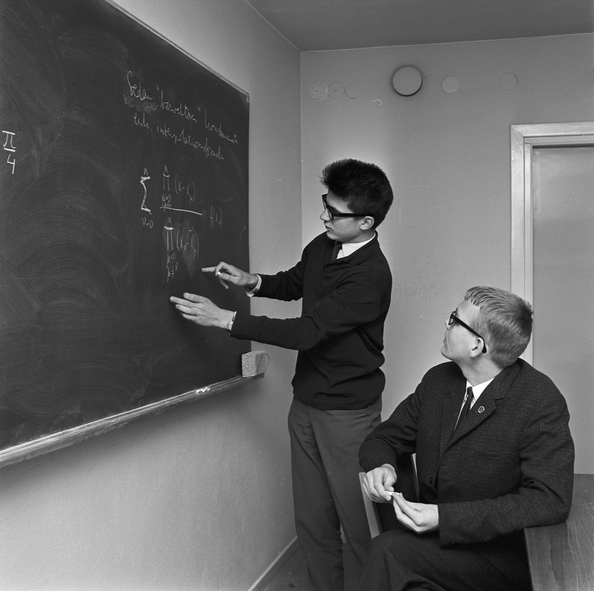 Matematiska institutionen, unga matematiker, Uppsala 1964