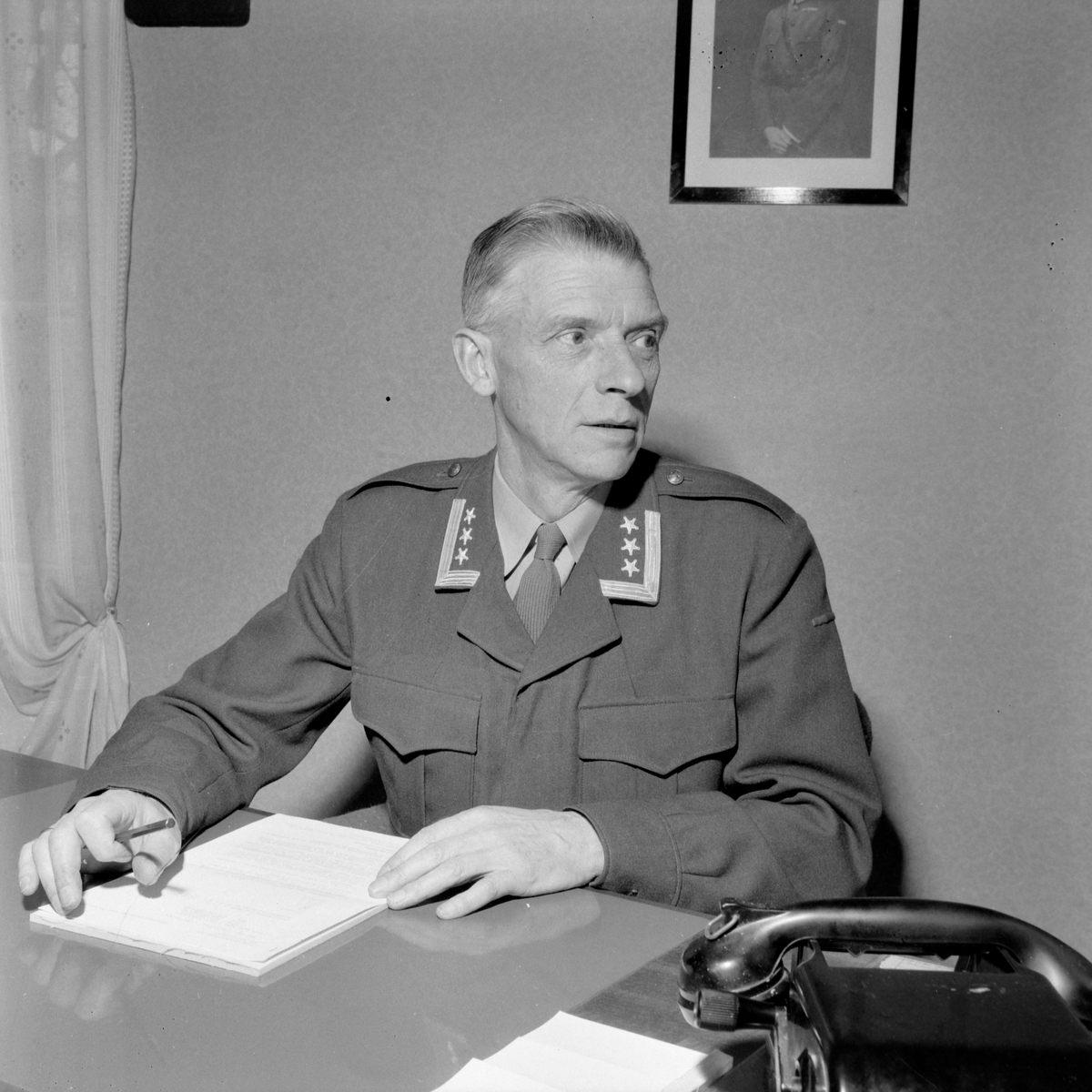 Den nye sjefen for Feltartilleriregiment nr. 3, Oberst Halvor A. Heldahl