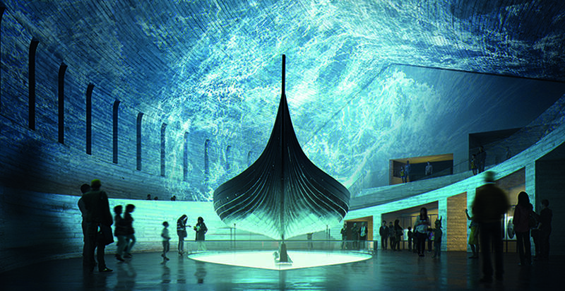 Illustration of the new museum of the Viking Age. (Foto/Photo)