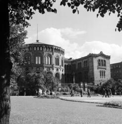Stortinget. Eidsvolls plass. August 1961