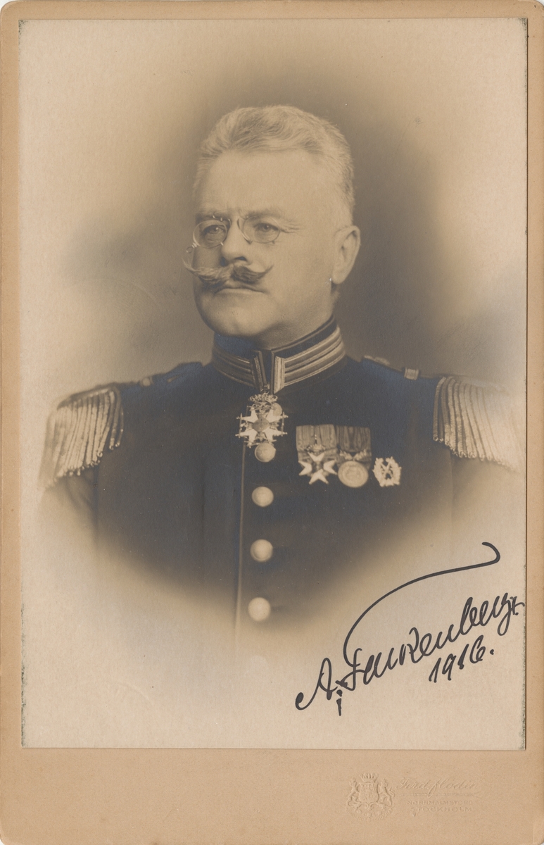 Porträtt av Conrad August Falkenberg, överste vid Norrbottens regemente I 19.