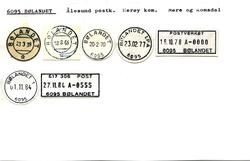 Stempelkatalog,6095 Bølandet, Ålesund postk, Herøy kom, Møre