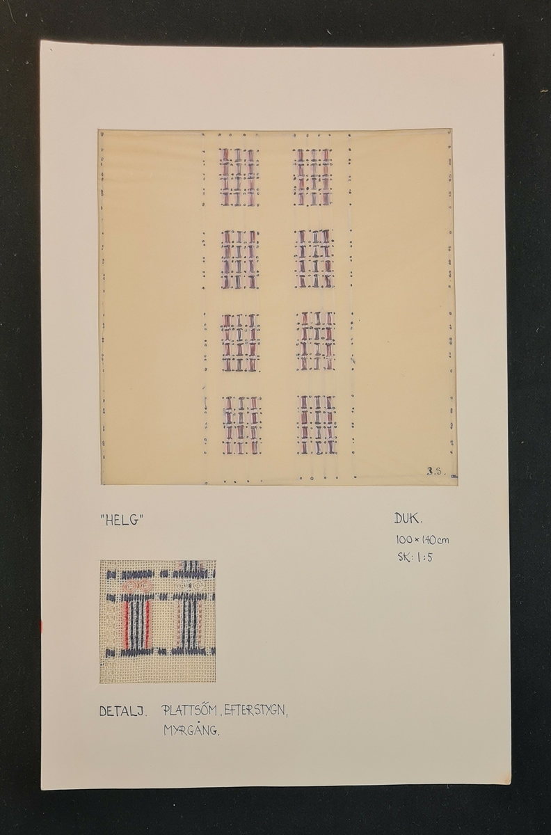 10. Helg 1 ark med pappersmönster 1 ark med uppsydd detalj

Ingår i en samling med 10 olika mönster.