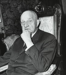 Fredrik Parelius (1879 - 1970). Forfatter. Januar 1964