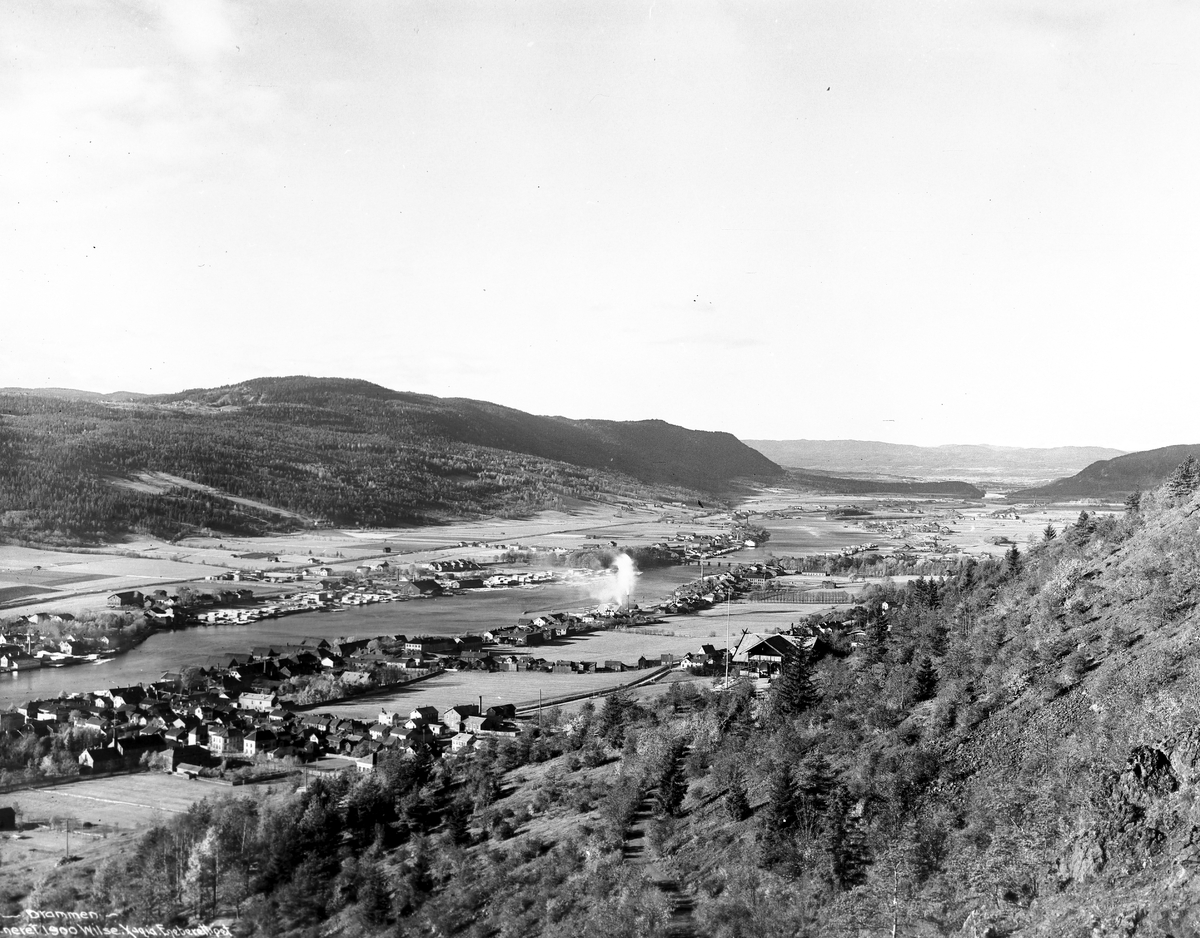 Drammensdalen fra Aasen oktober 1900