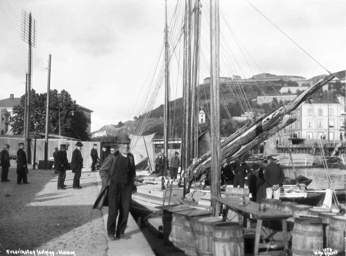 Fredrikshald - Fiskebryggen 13.juni 1902
