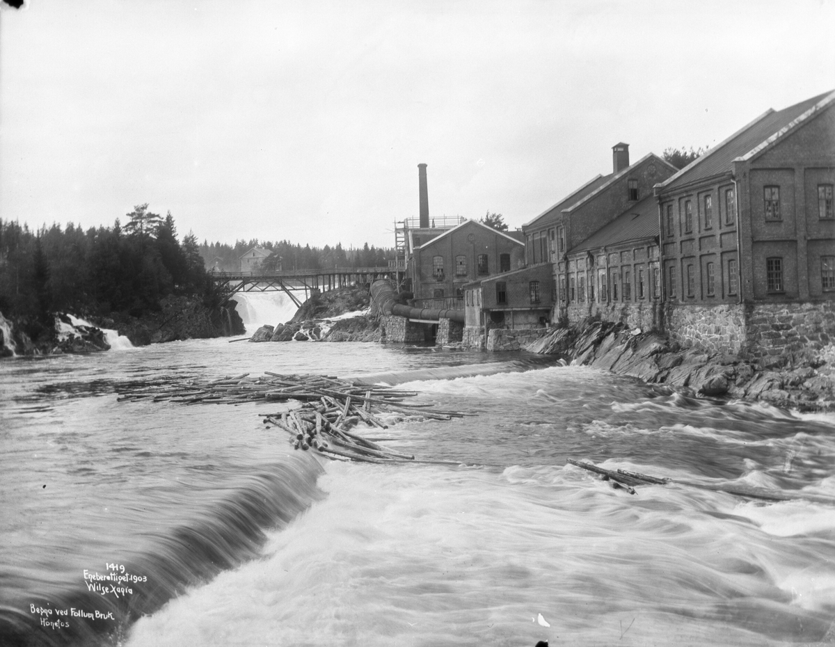 Hønefoss - Begna ved Follum Bruk, 3.aug. 1903