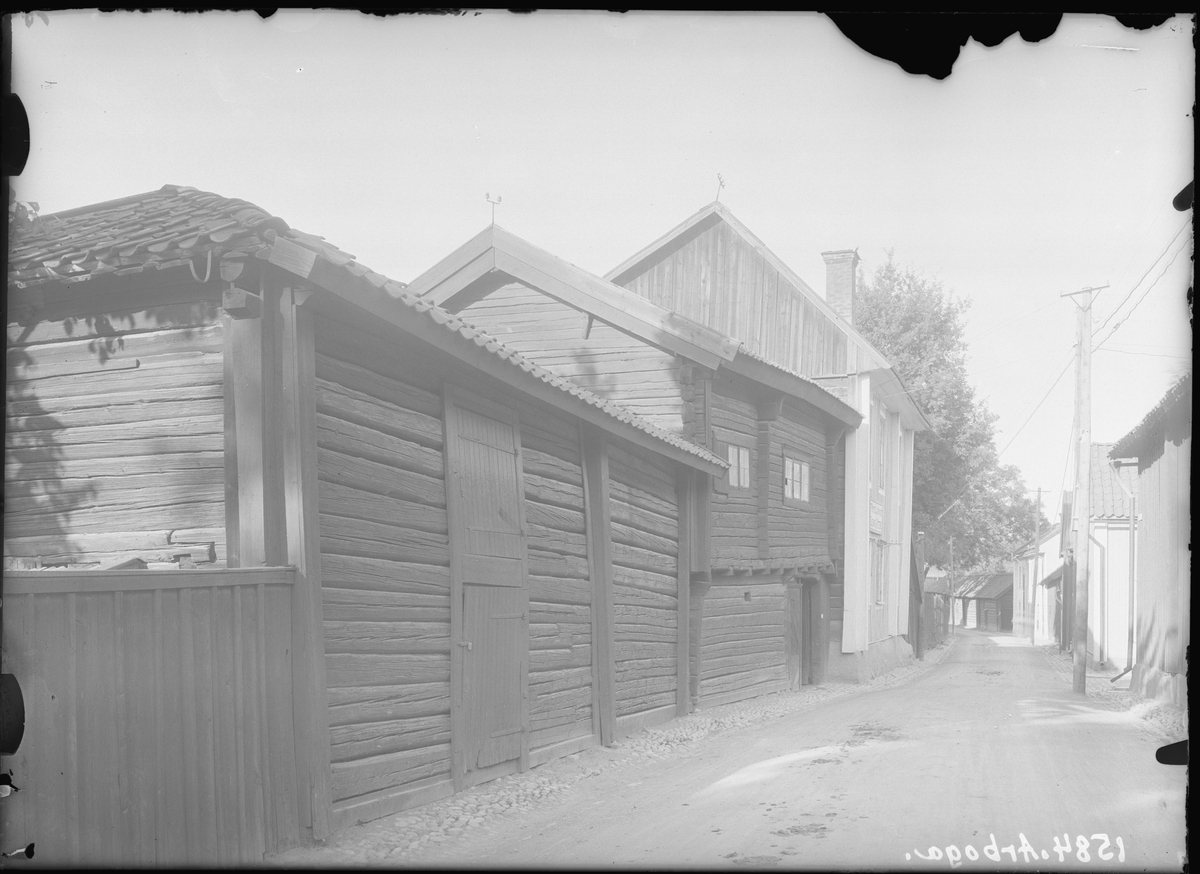 Arboga sf.
Gatupparti vid Ahllöfsgatan, 1925.