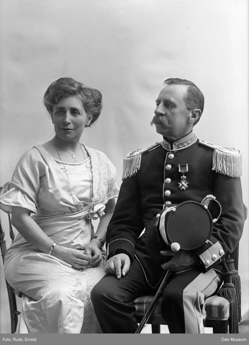 Johan Hagbarth Og Fanny Augusta Bjørnseth. - Oslo Museum   Digitaltmuseum