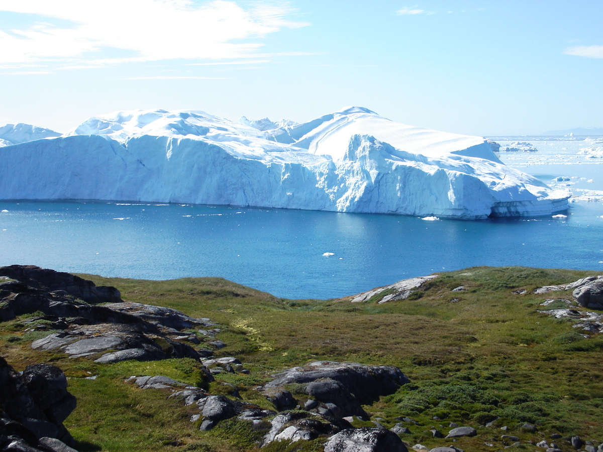 Isfjell i Jacobshavn isfjord, Vest-Grønland.