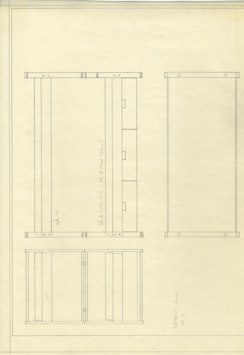 Möbler [ritning] - Designarkivet / DigitaltMuseum
