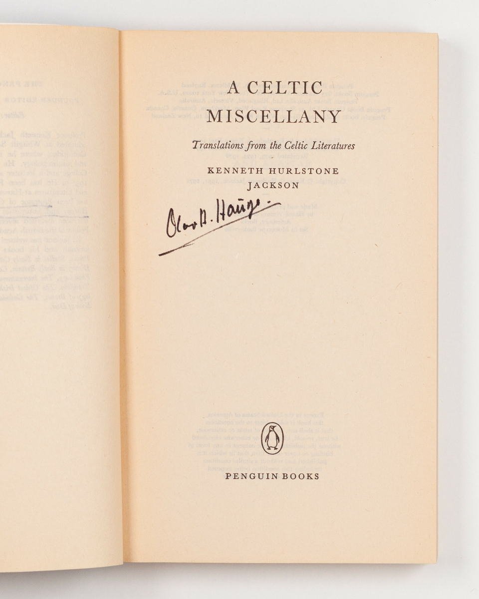 A Celtic Miscellany - Nynorsk kultursentrum / DigitaltMuseum