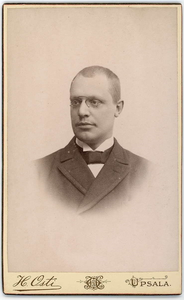 Kabinettsfotografi - Axel Sundström, Uppsala 1891