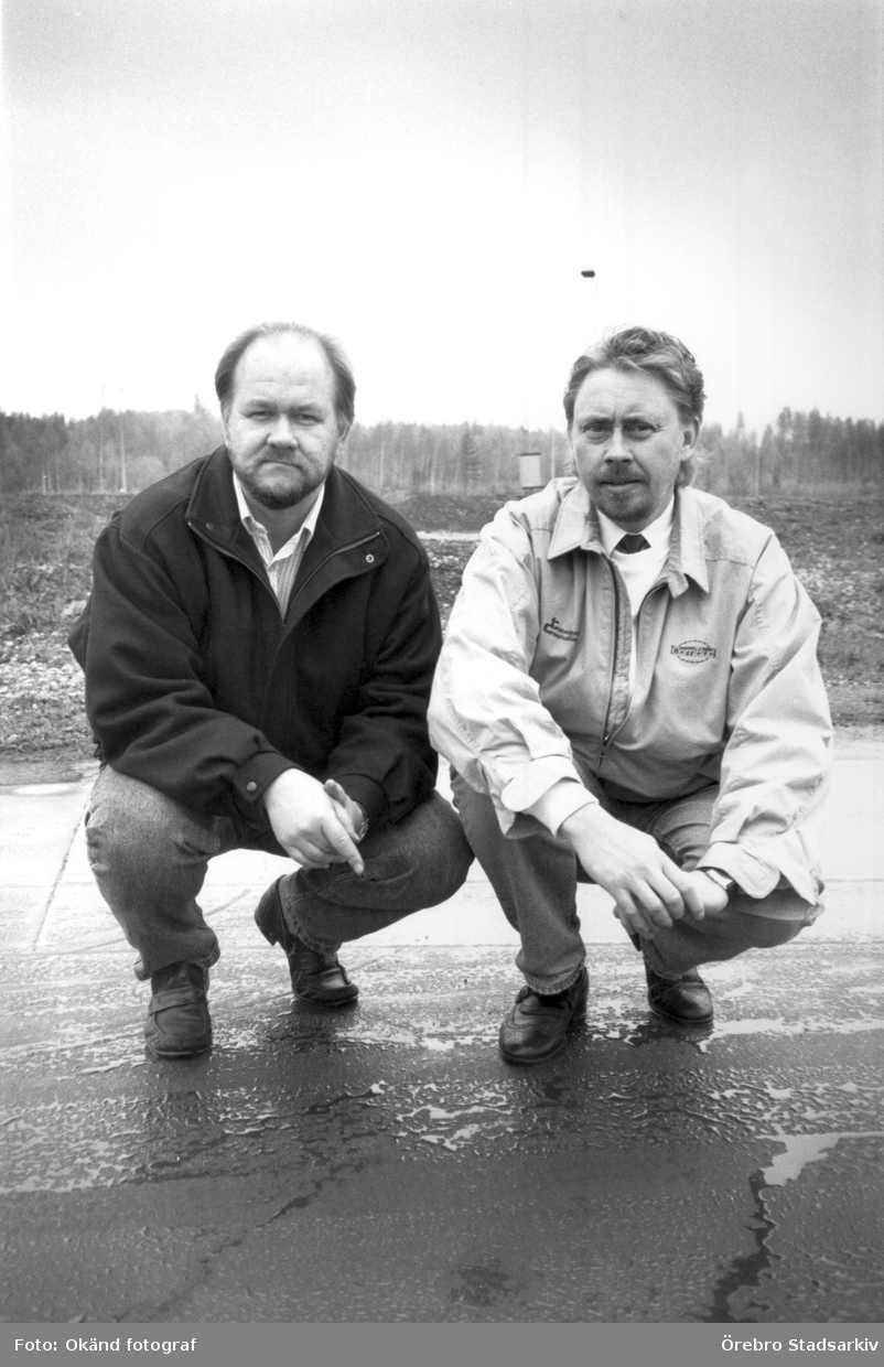 Två män på Kvarntorps halkbana

Rolf Petersson och Richard Nilborn, båda från Transportcentralen.