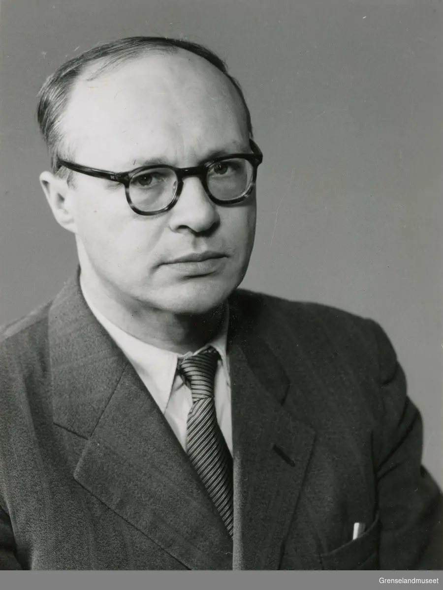 Portrett av Johan Hagstad. Distriktslege i Sør-Varanger i perioden 1951-1955. 