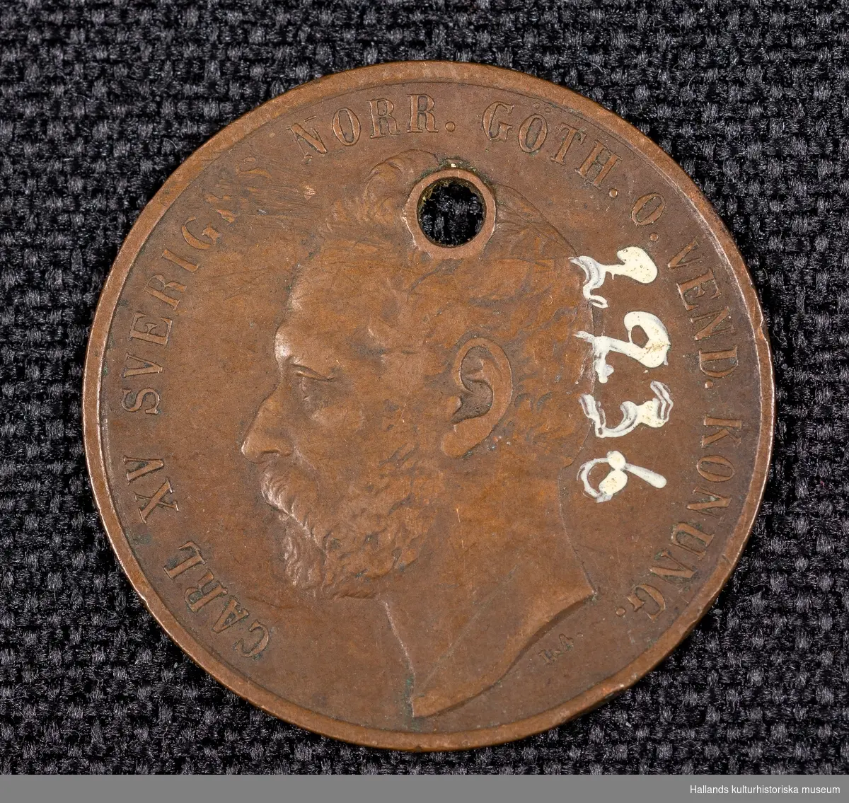 Svenskt mynt, 5 Öre, 1861. 