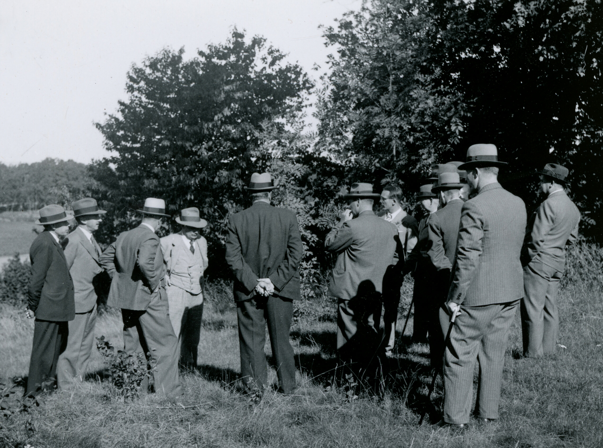 Kornrådet på Botner gård i Rygge 26.8.1936