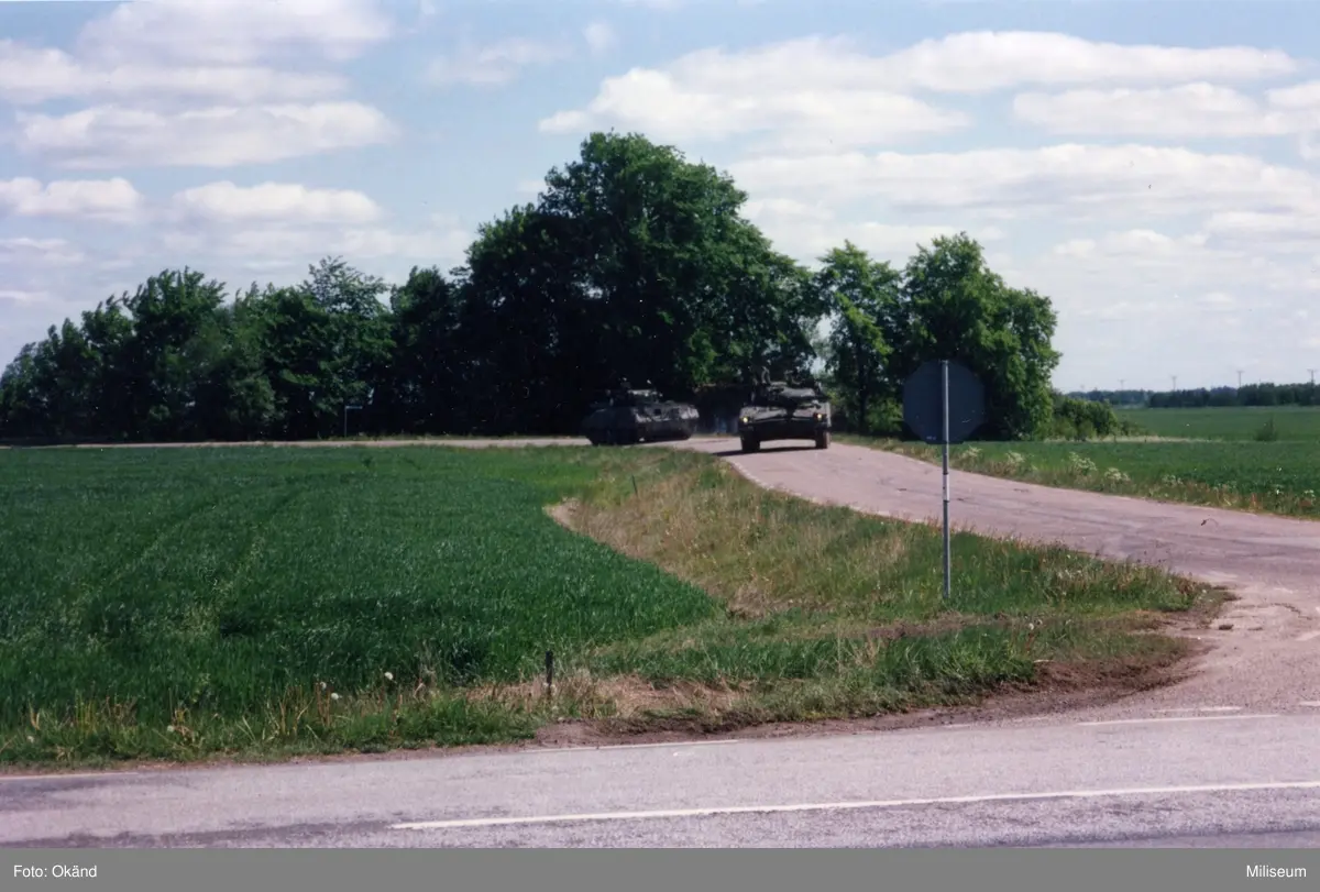 Den första är Infanterikanonvagn IKV 91. - Miliseum / DigitaltMuseum