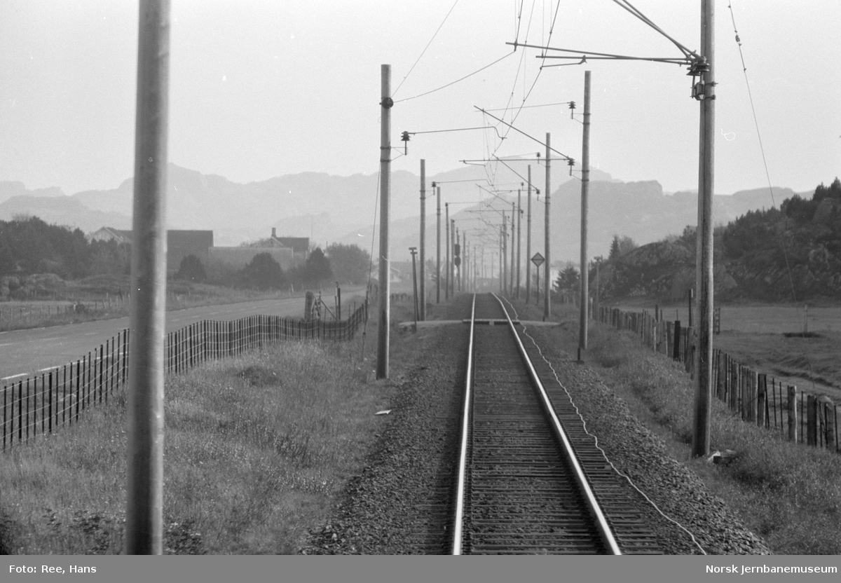 Linjebefaring ved Sørlandsbanens km 541.276 mellom Ogna og Brusand stasjoner