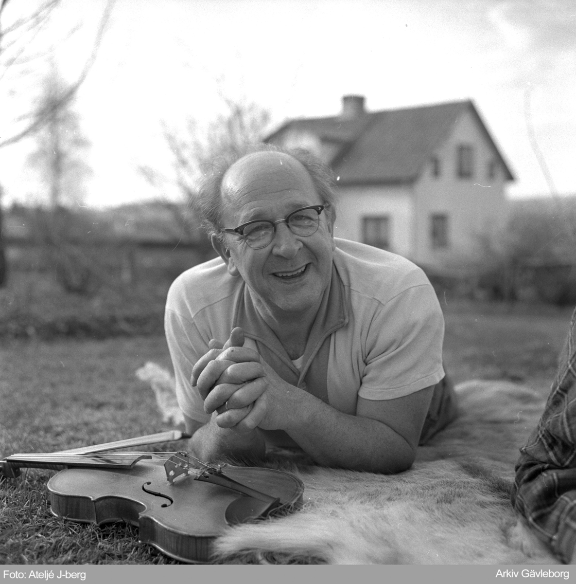 Carl Öst, spelman i Edsbyn 1960.