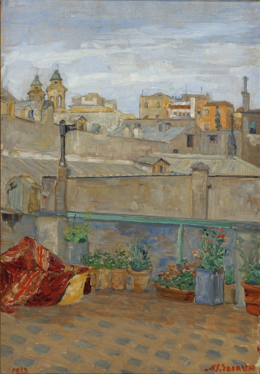 Terrasse i Roma [Maleri]