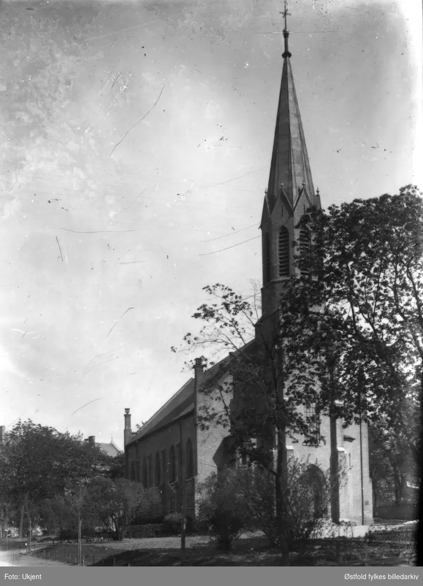 Moss kirke ca. 1925.