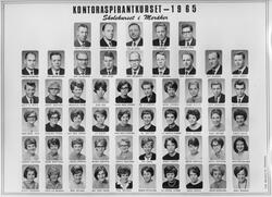 gruppebilde, postskolen 1965, Meråker