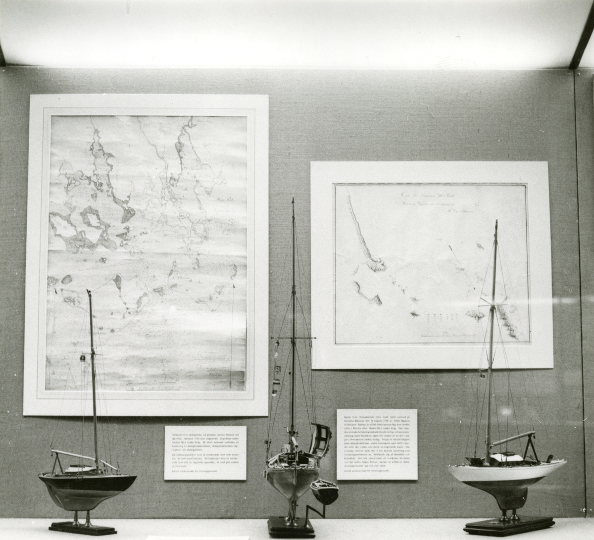 Utställningen Nyförvärv 1965–1966 visas våren 1967. Två sjökartor samt tre fartygsmodeller, SCEPTER II, SCEPTER III och SCEPTER IV.