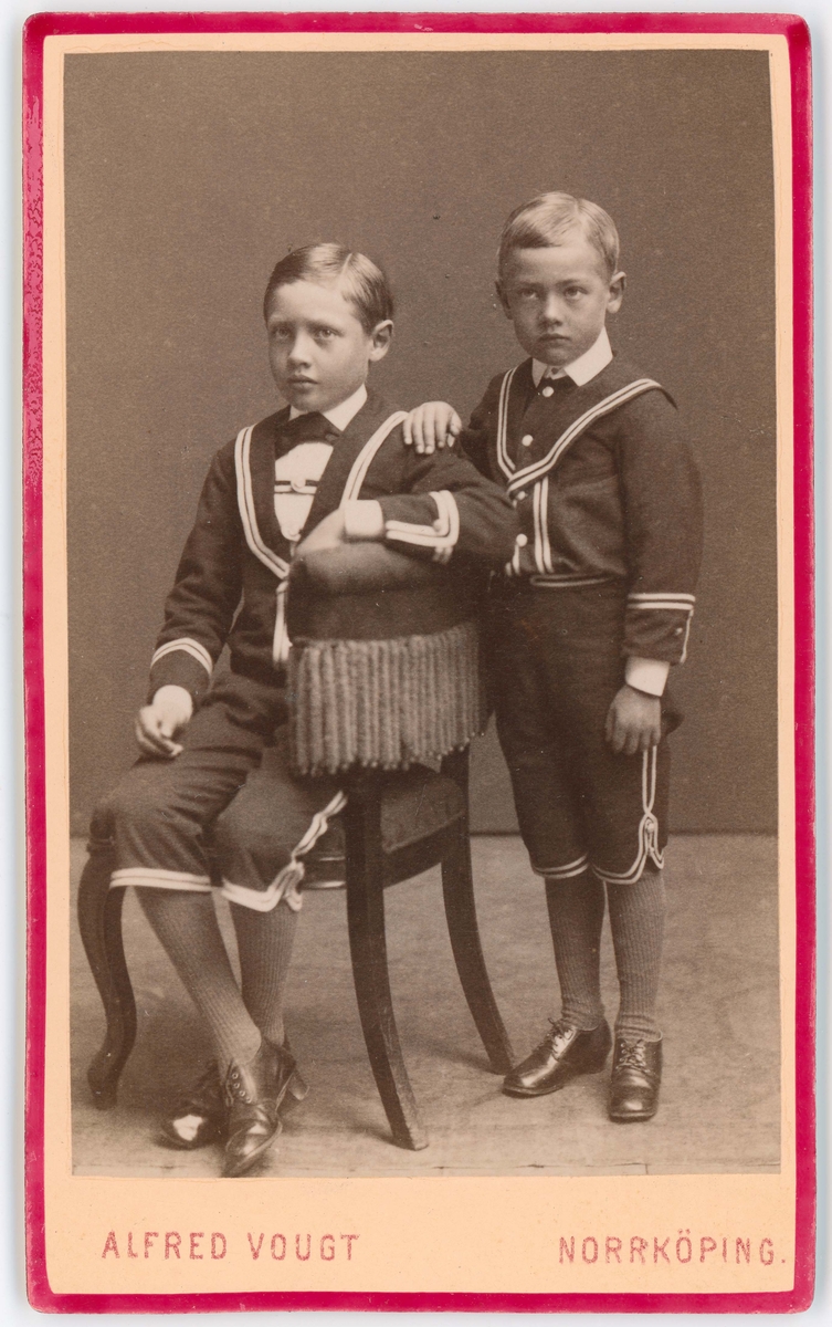Porträtt på L. Gerhard och Fredrik de Geer.