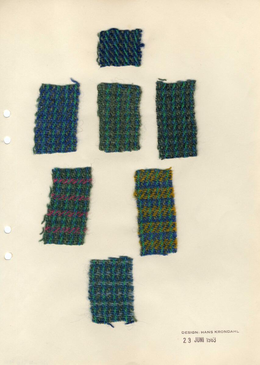Textilprover 1960-tal