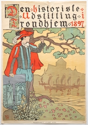 Den Historiske Udstilling i Trondhjem 1897 [Utstillingsplaka