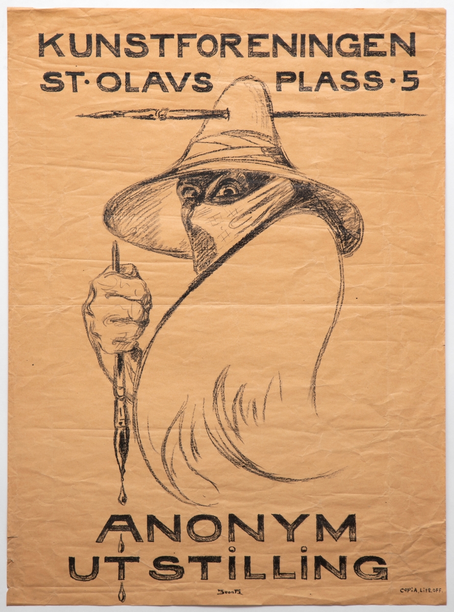 Kunstforeningen:  Anonym utstilling [Utstillingsplakat]