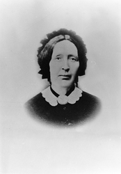 Portrett av Marthe Dorothea Halvordine Heyerdahl, prestefrue