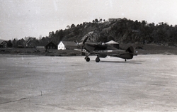 Luftforsvarets Hawker Hurricane. Flyet ble i 1947 donert av 