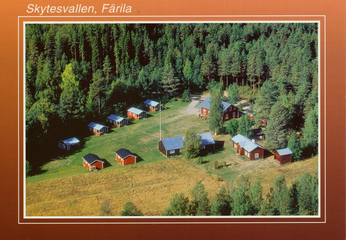 Skytesvallen. Sommarhem & Lägergård vid Ljusnanl, Färila. Hälsingland. Hallens Reklamtryck.