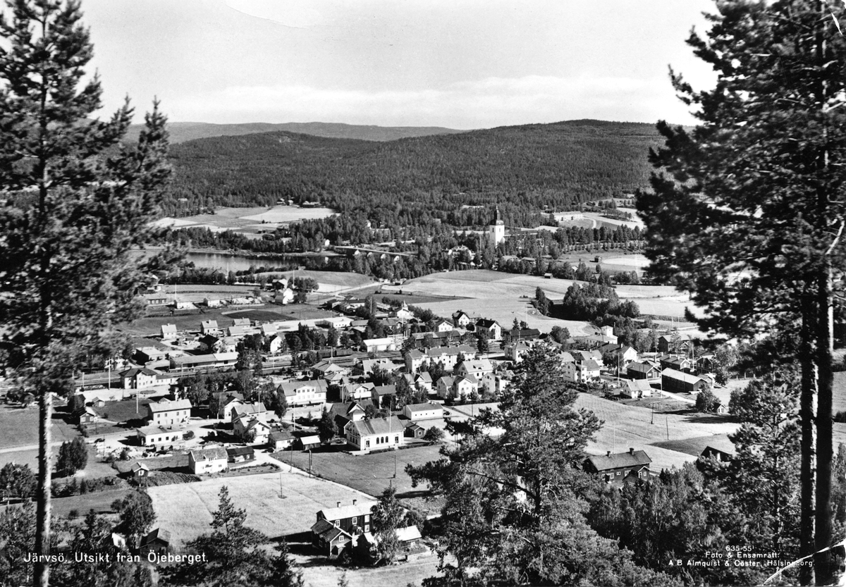 Järvsö. Utsikt från Öjeberget